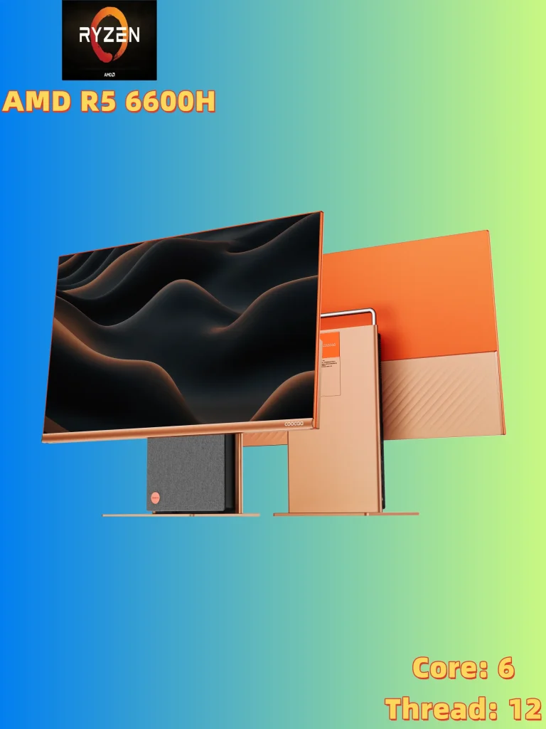 AMD Ryzen 5 6600H All-in-One PC for Editing, Office and Gaming